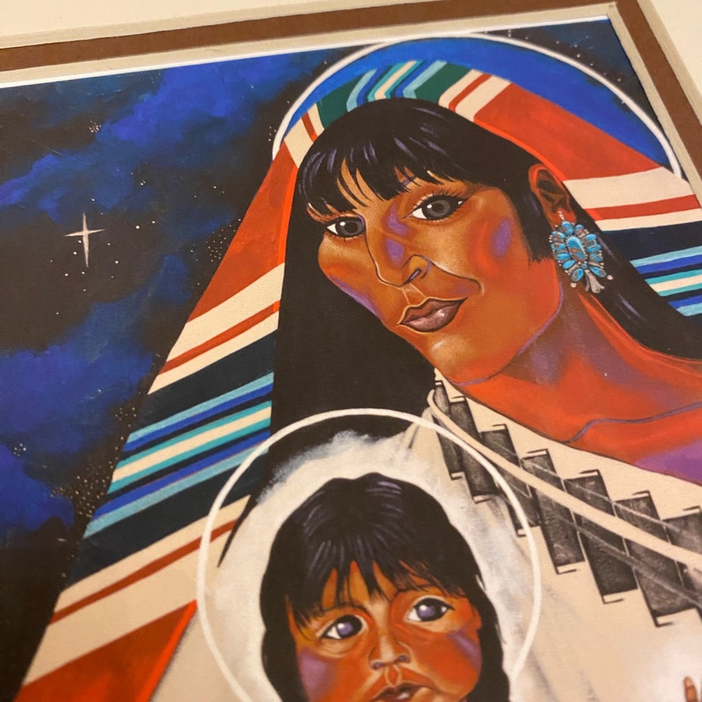 Taos artist “Gathering Flowers” by Jeralyn Lujan-Lucero